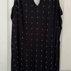 Old Navy Black Dress with Subtle Pattern